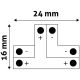 T spojnica za LED traku  12V 2835 jednobojnu